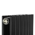Дизайнерський радіатор Betatherm Blende 2 1600x394 (RAL 9005M) Підключення 99
