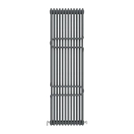 Ideale Zeta 12 1800x548 12 секцій RAL7012 Антрацит