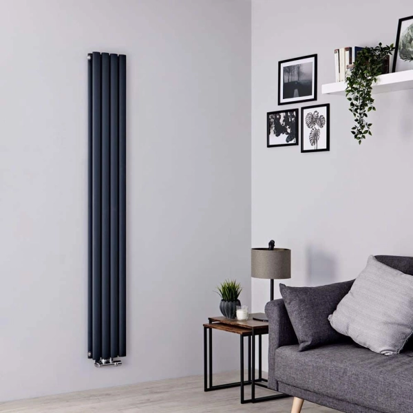Радиатор Rastas Aurora 2 1800x240 RAL7016 Подключение боковое разностороннее