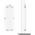 Радиатор Arttidesign Livorno 7/1600/476 черный матовый Подключение боковое разностороннее